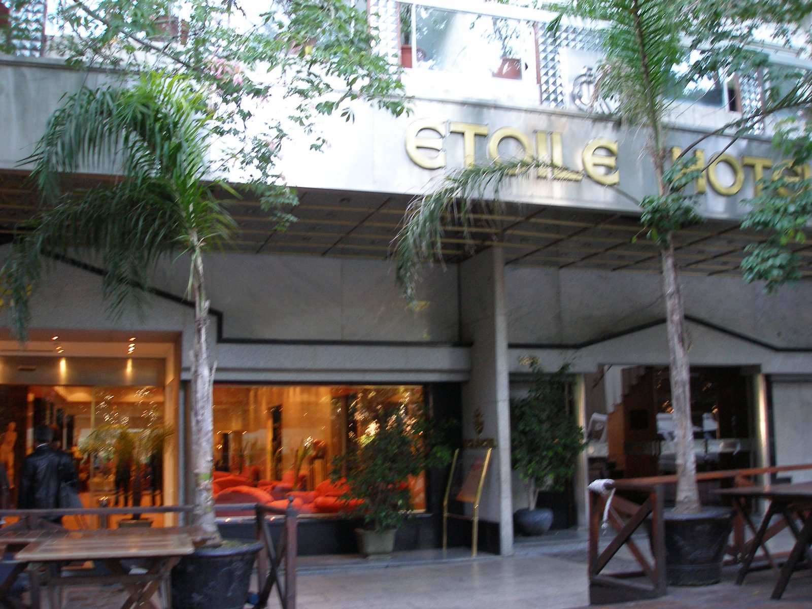 The Étoile Hotel just after sunrise