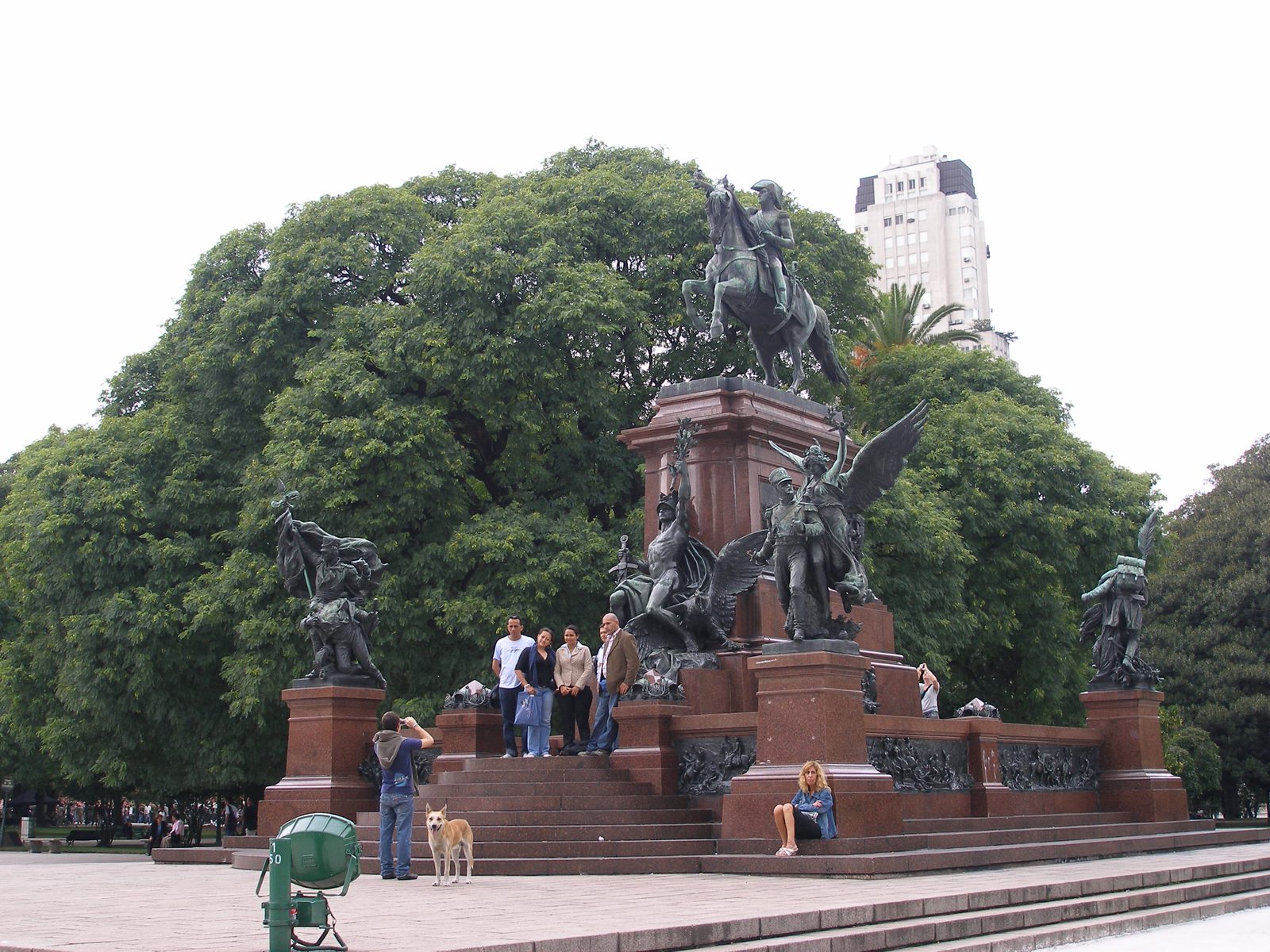 A monument among the trees