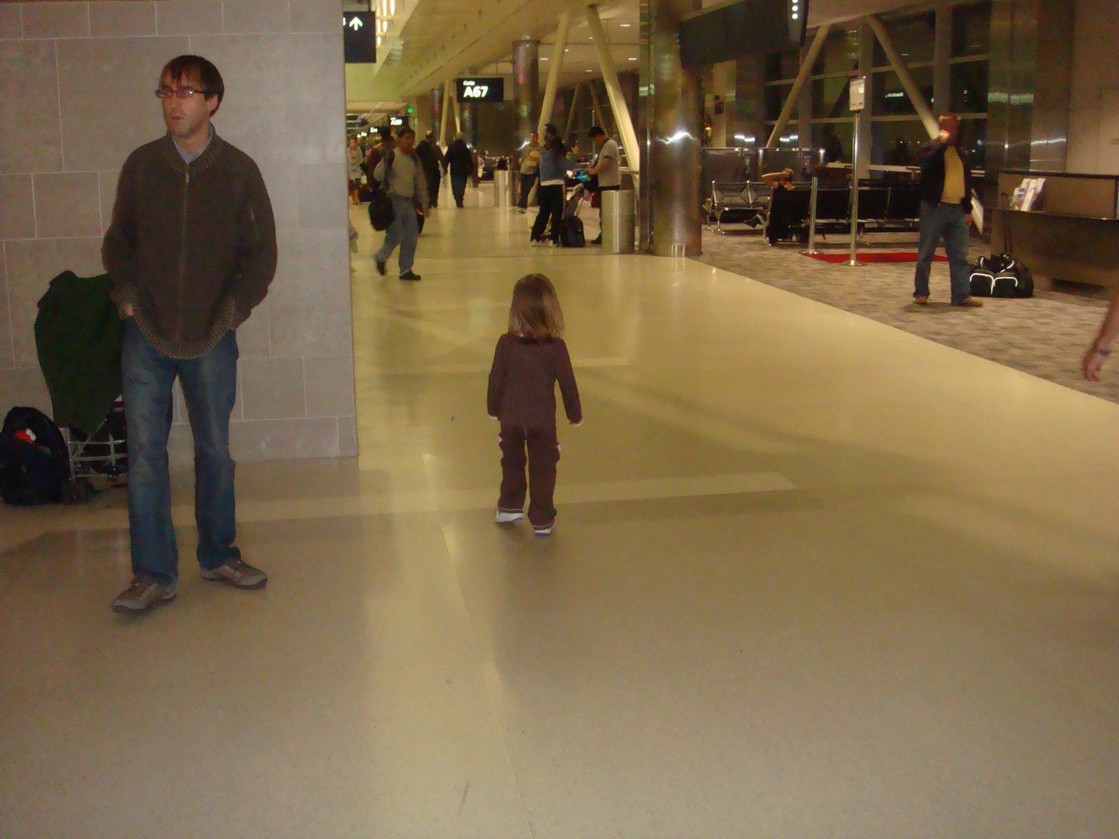 Lisa and me at the airport