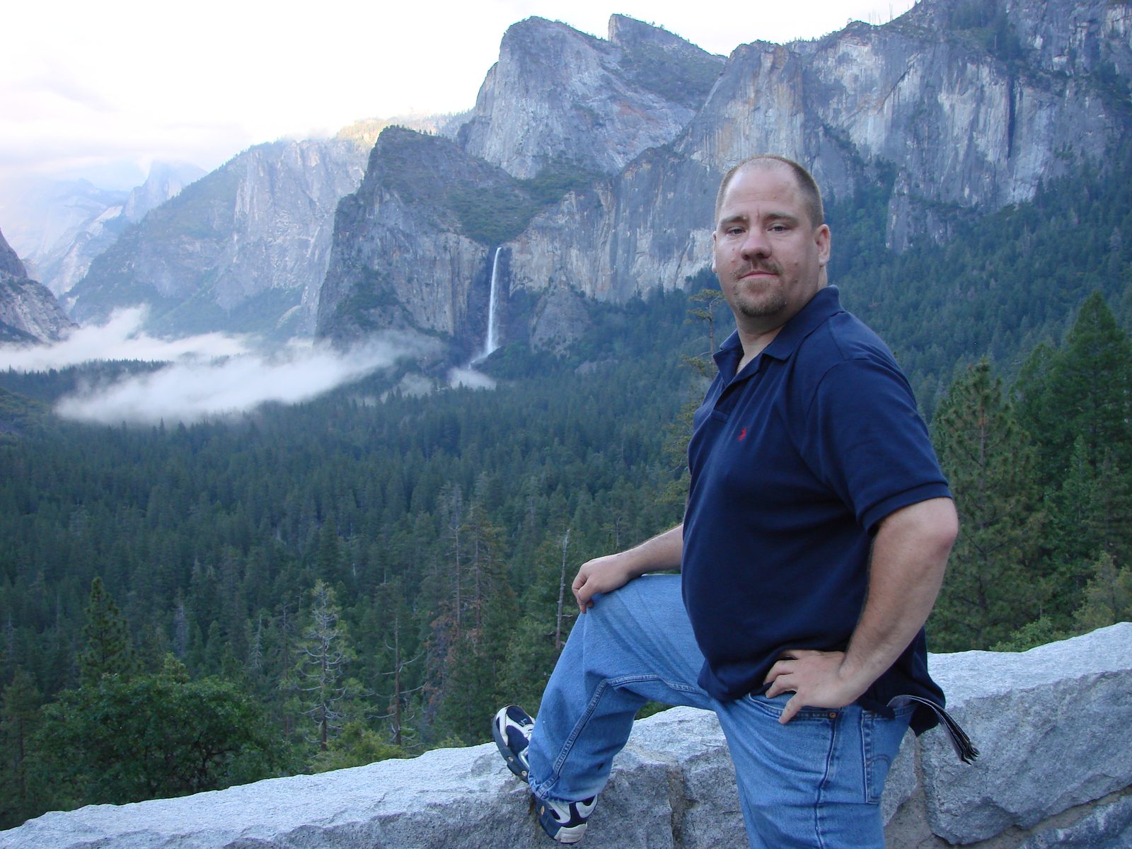 Michael at the Tunnel View stop
