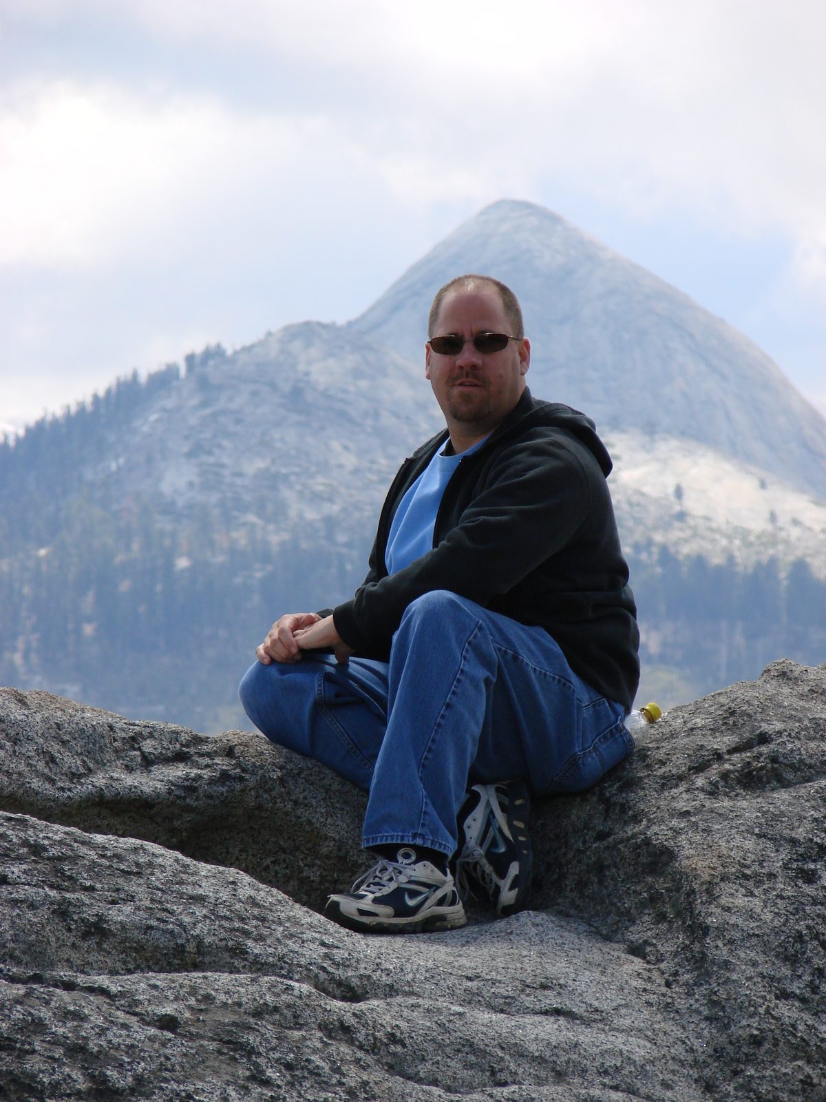 Michael at Glacier Point overlooking Half Dome