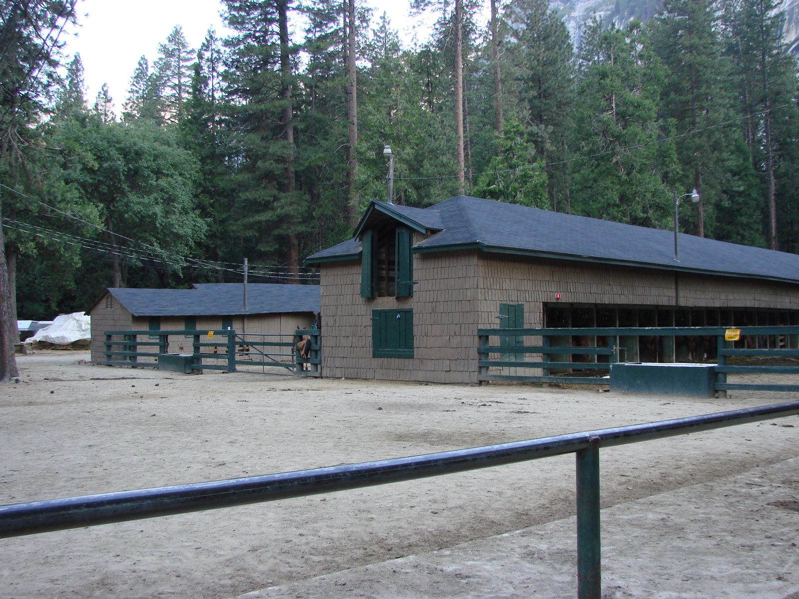 The stables before our horseback ride