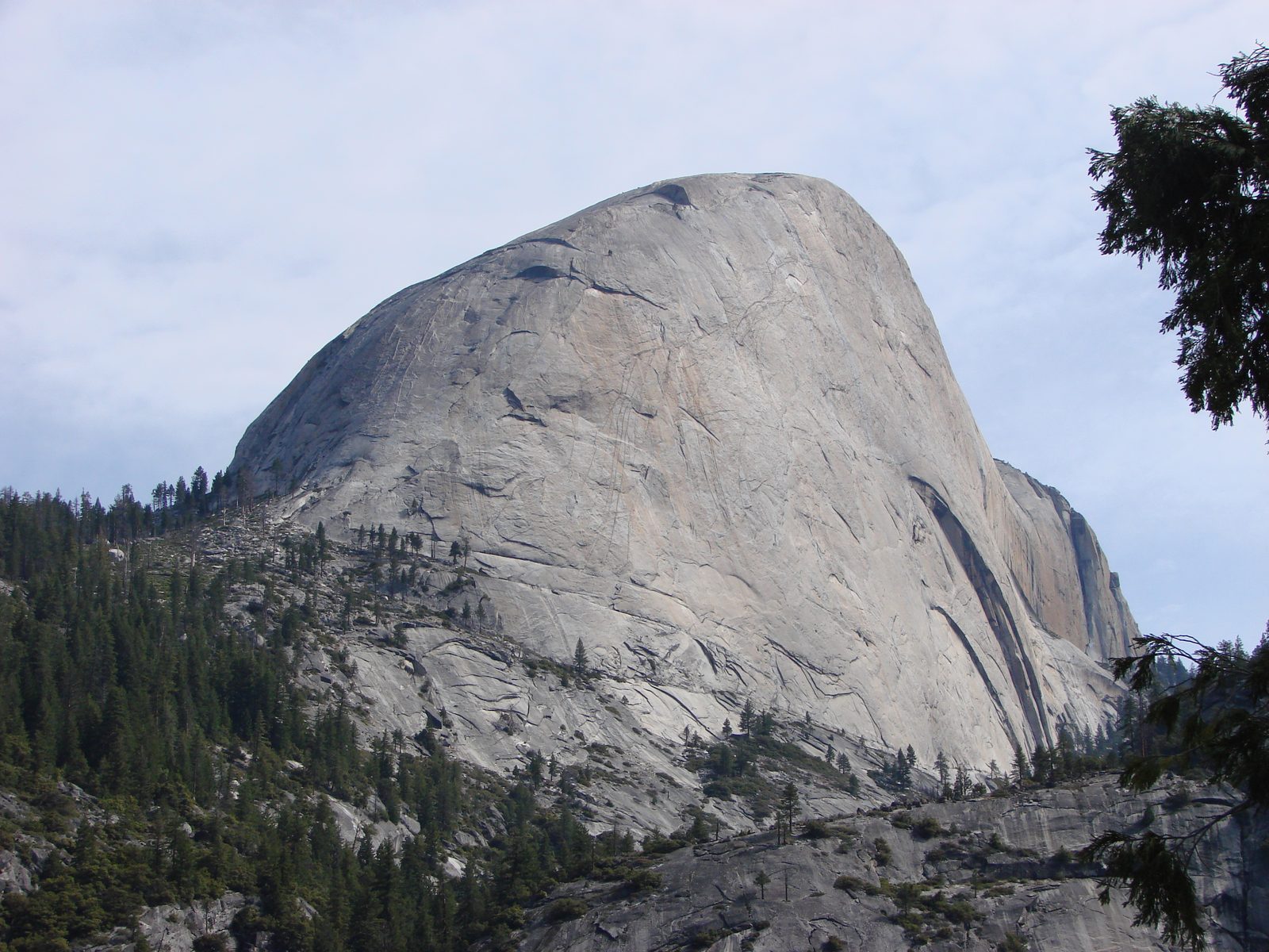 Half Dome from the stopping point on our mule ride