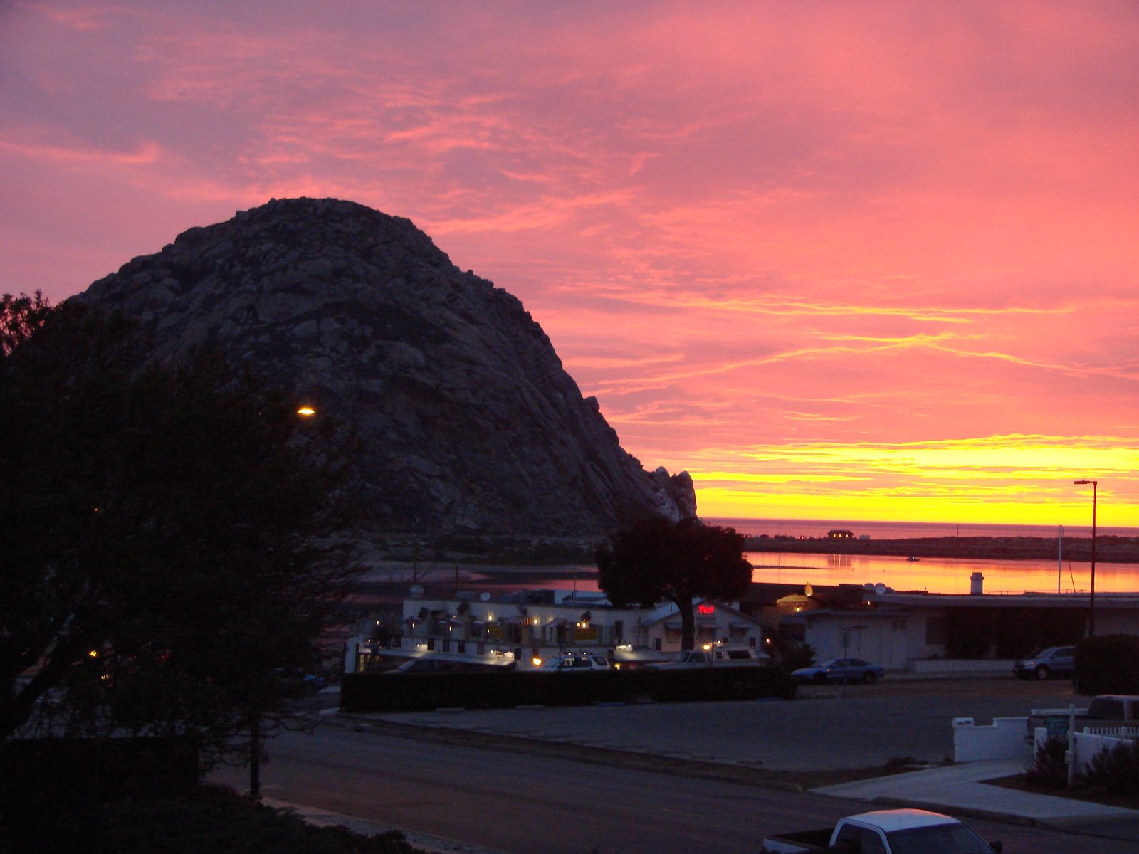 Last light over Morro Bay
