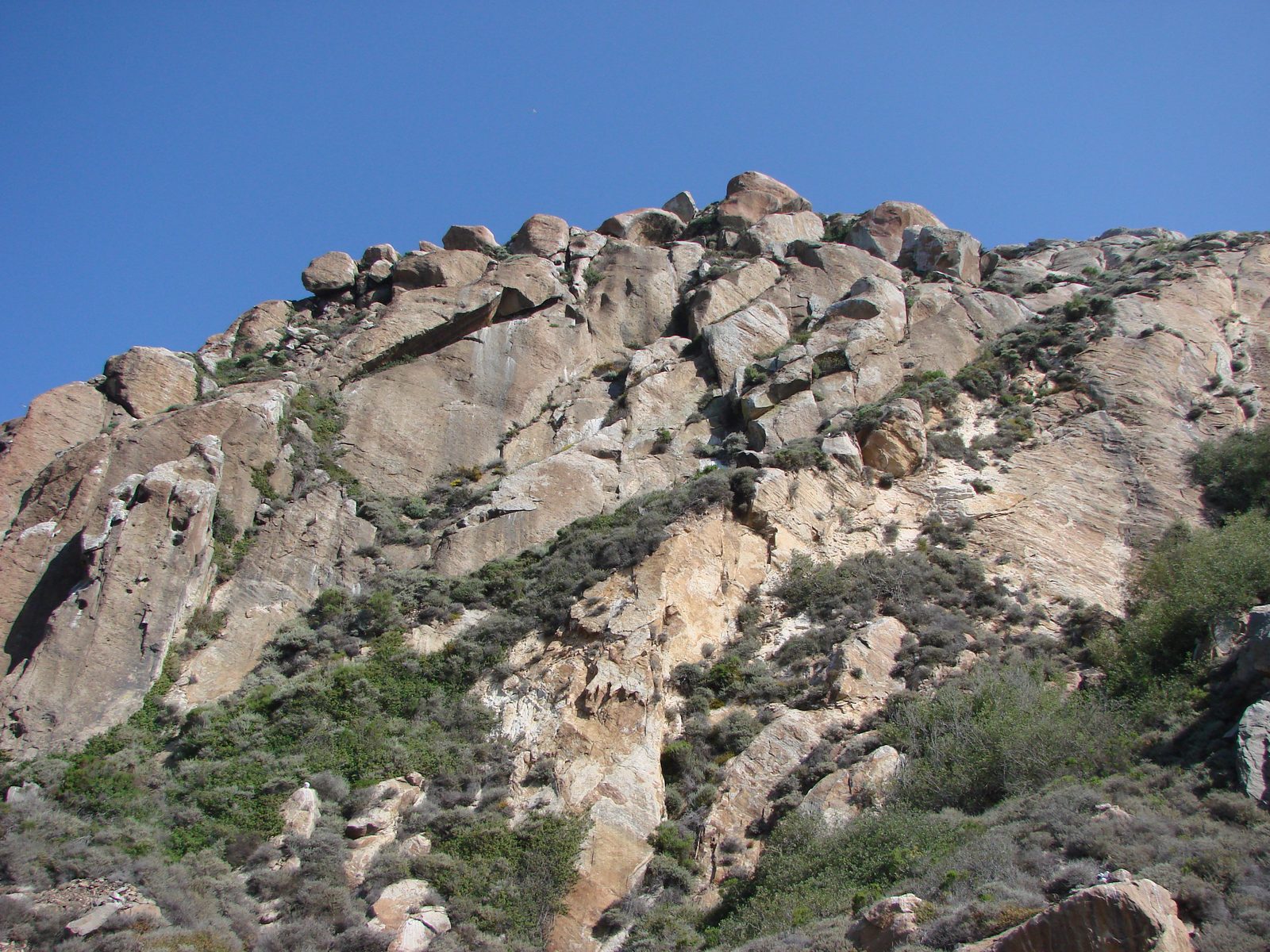 The rocky hillside above Morro Bay