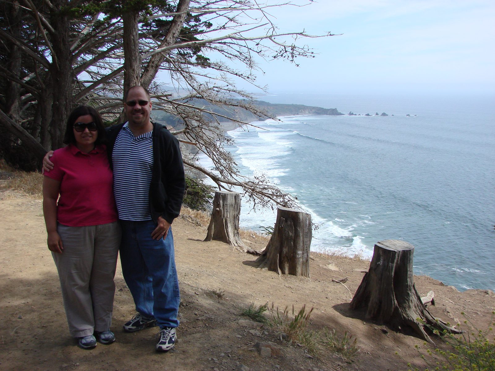 Kathy and me at a Big Sur overlook