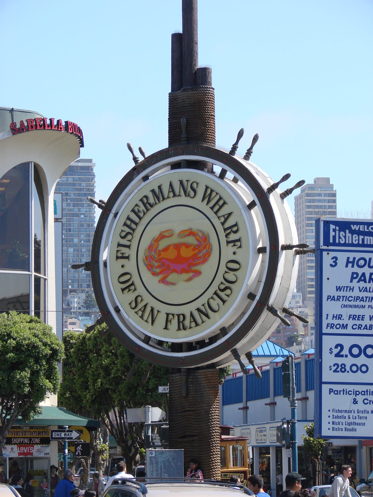The Fisherman's Wharf sign in San Francisco
