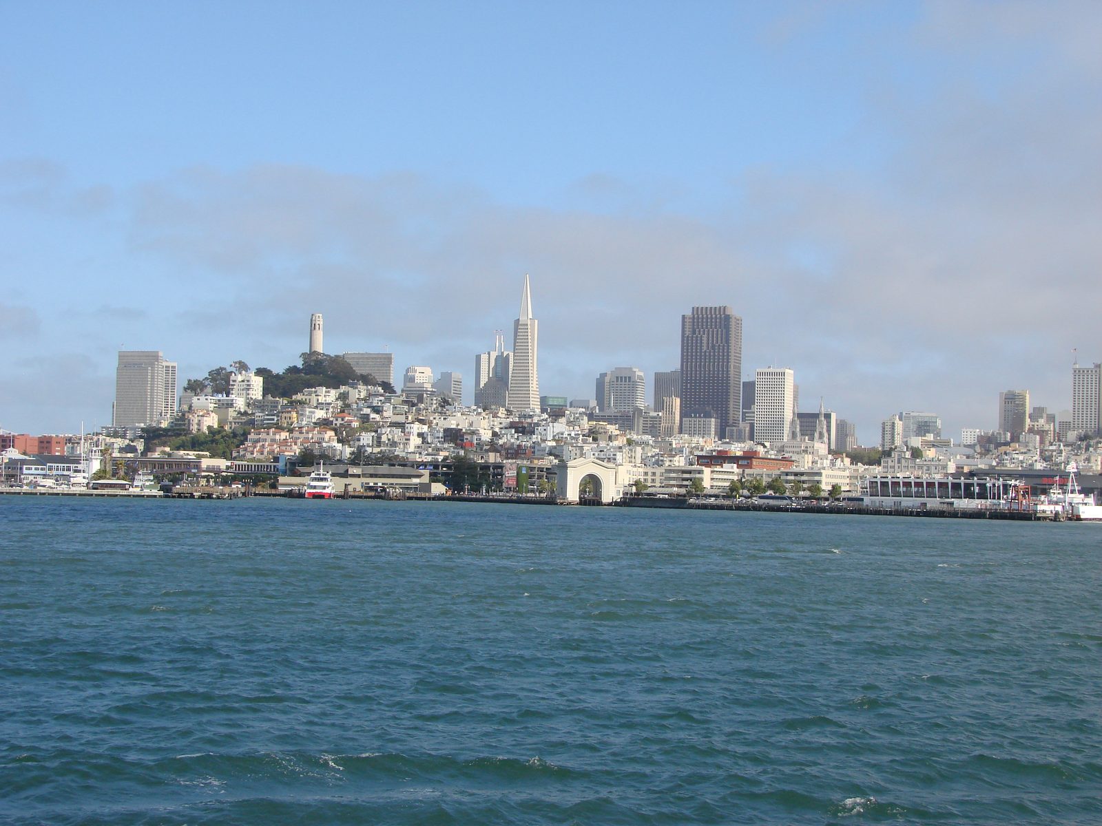 San Francisco skyline from the bay cruise