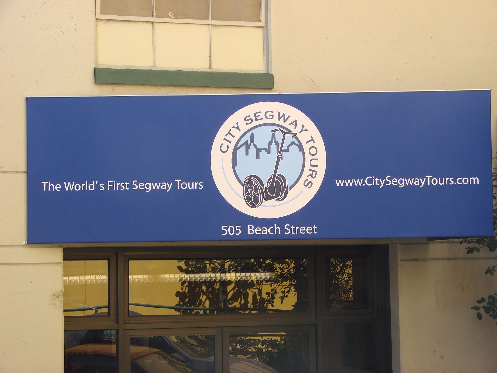 The City Segway Tours sign on Beach Street