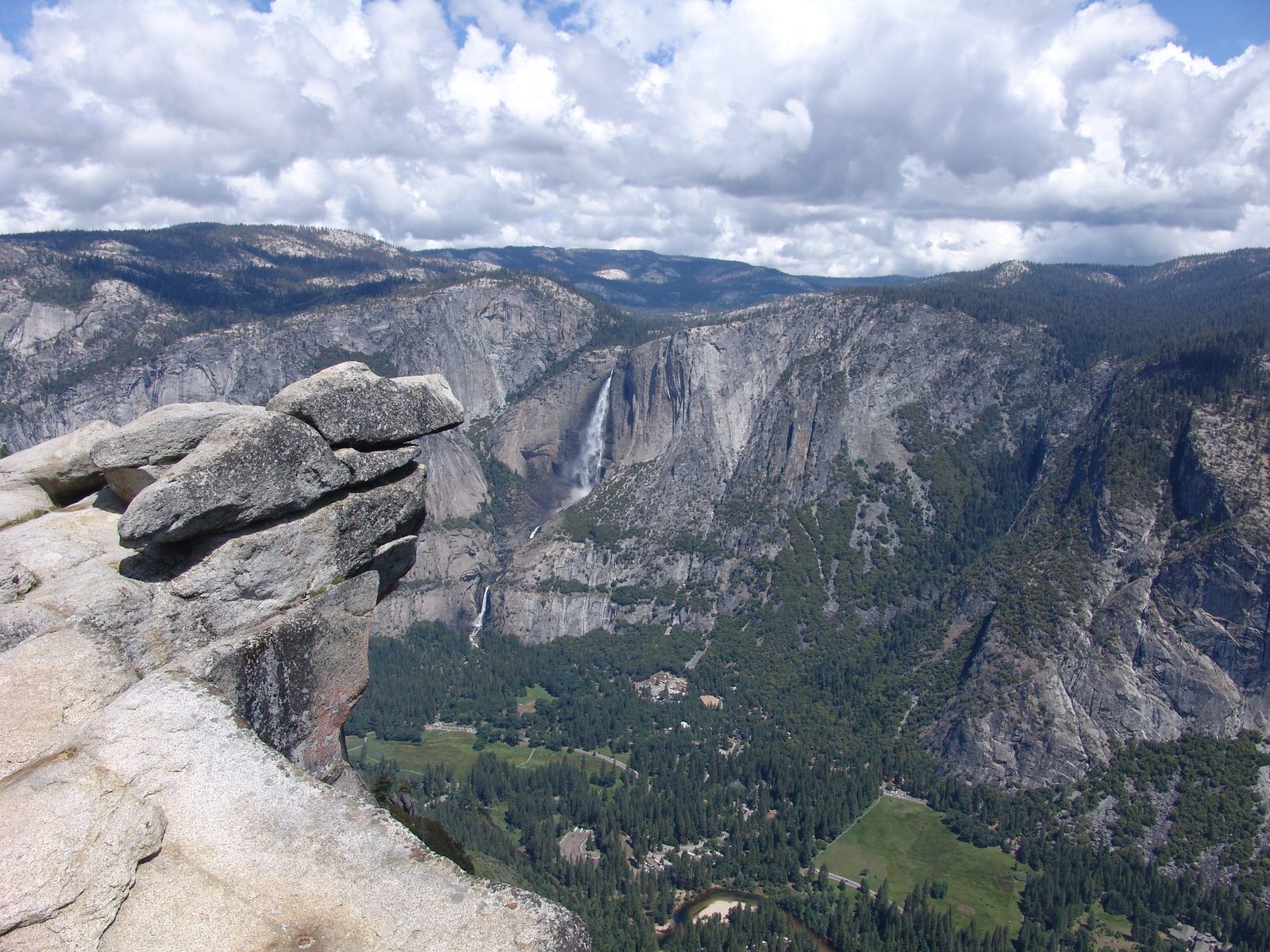Yosemite Falls from the rocks at Glacier Point