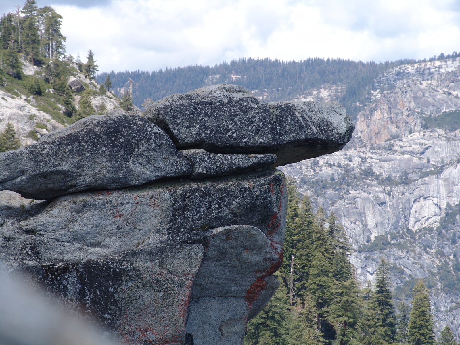 The jutting rock at Glacier Point
