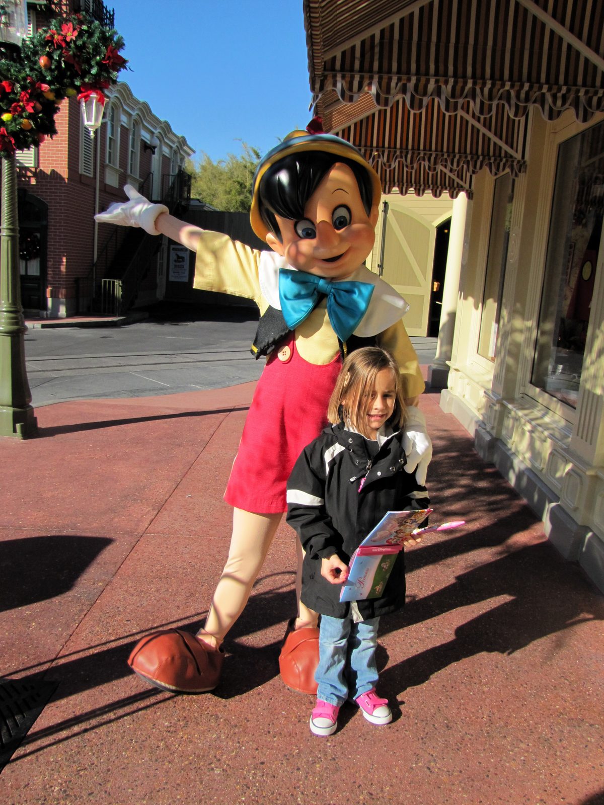 Pinocchio and Lisa on Main Street