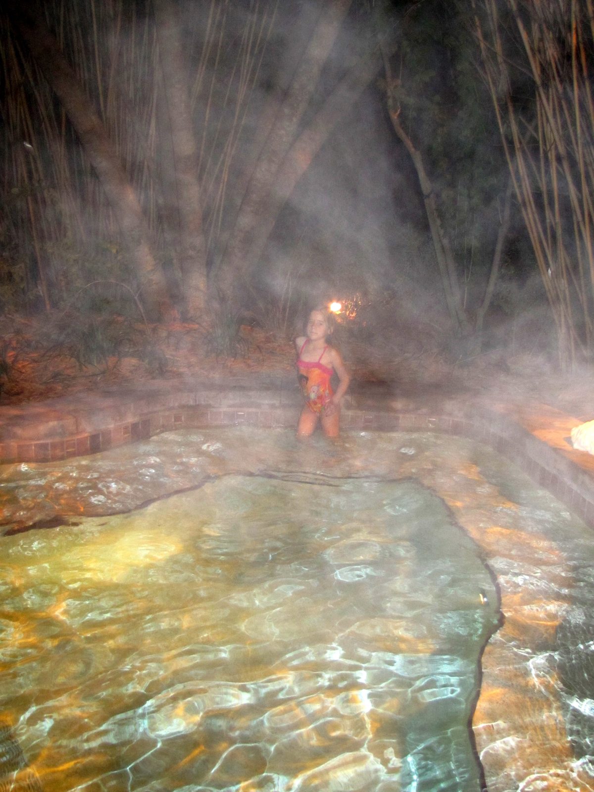 Lisa's late swim before bed