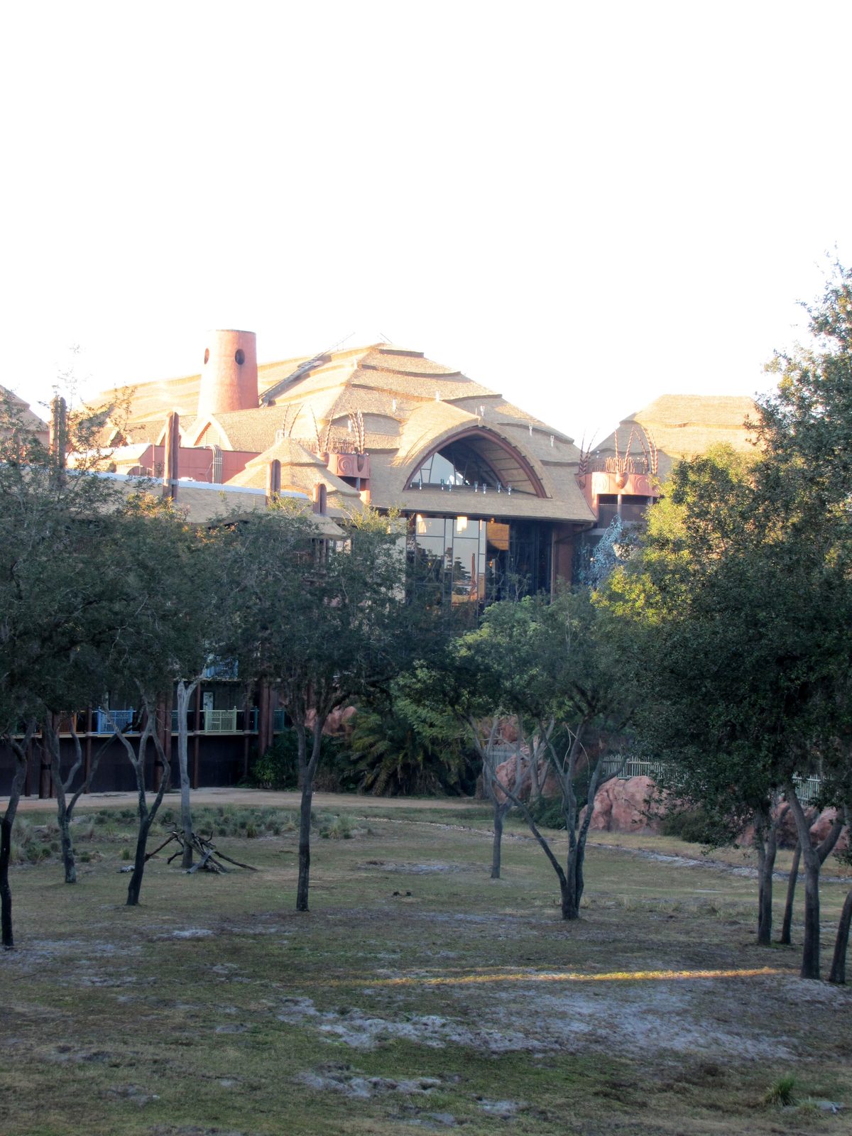 Grounds outside the hotel room
