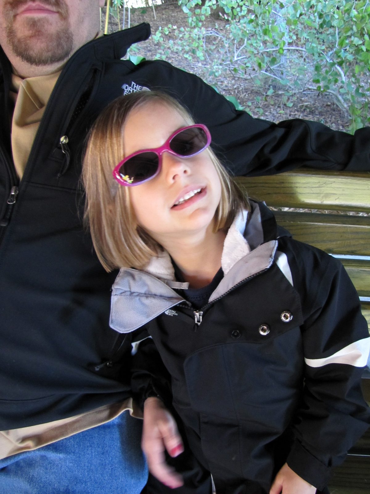 Lisa in pink sunglasses