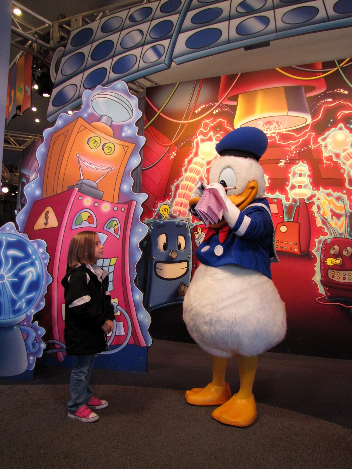 Lisa meets Donald Duck
