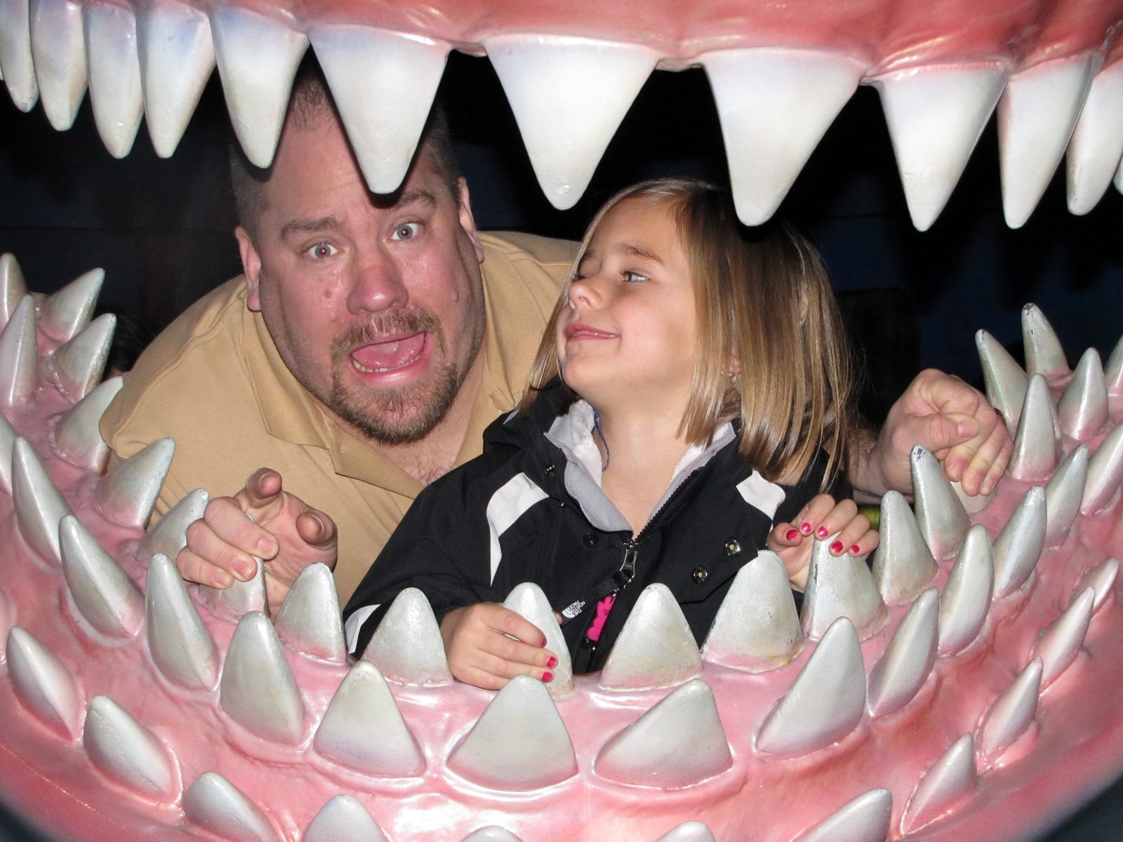 Lisa and me inside the shark's jaws