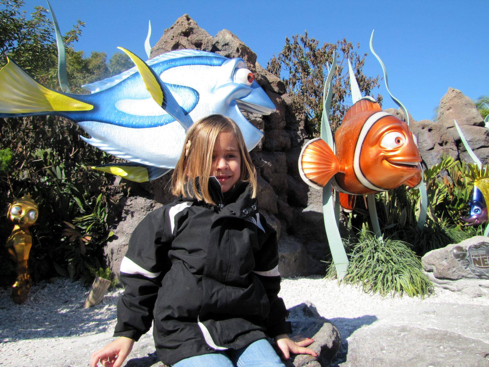 Lisa with Nemo and Dory