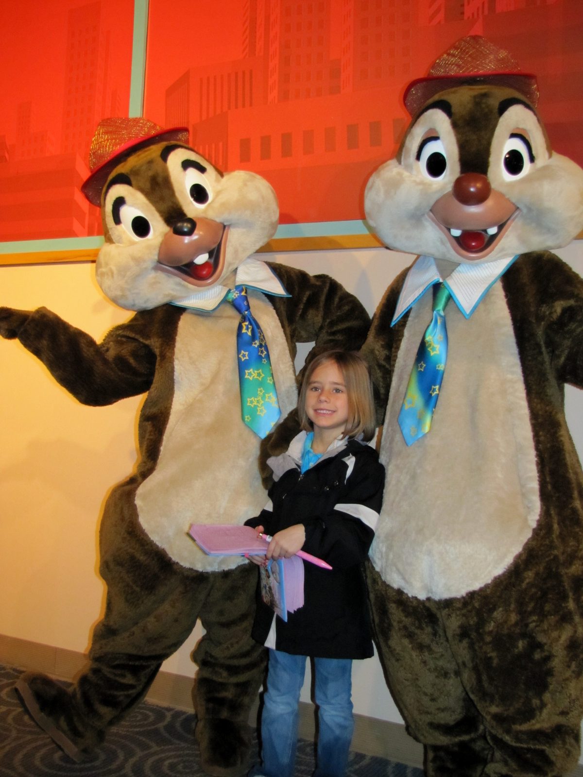 Chip, Lisa and Dale at Hollywood Studios