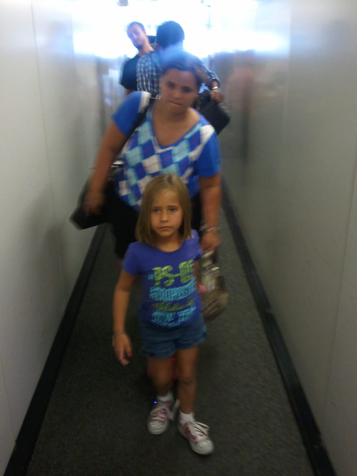 Kathy and Lisa heading in for the night