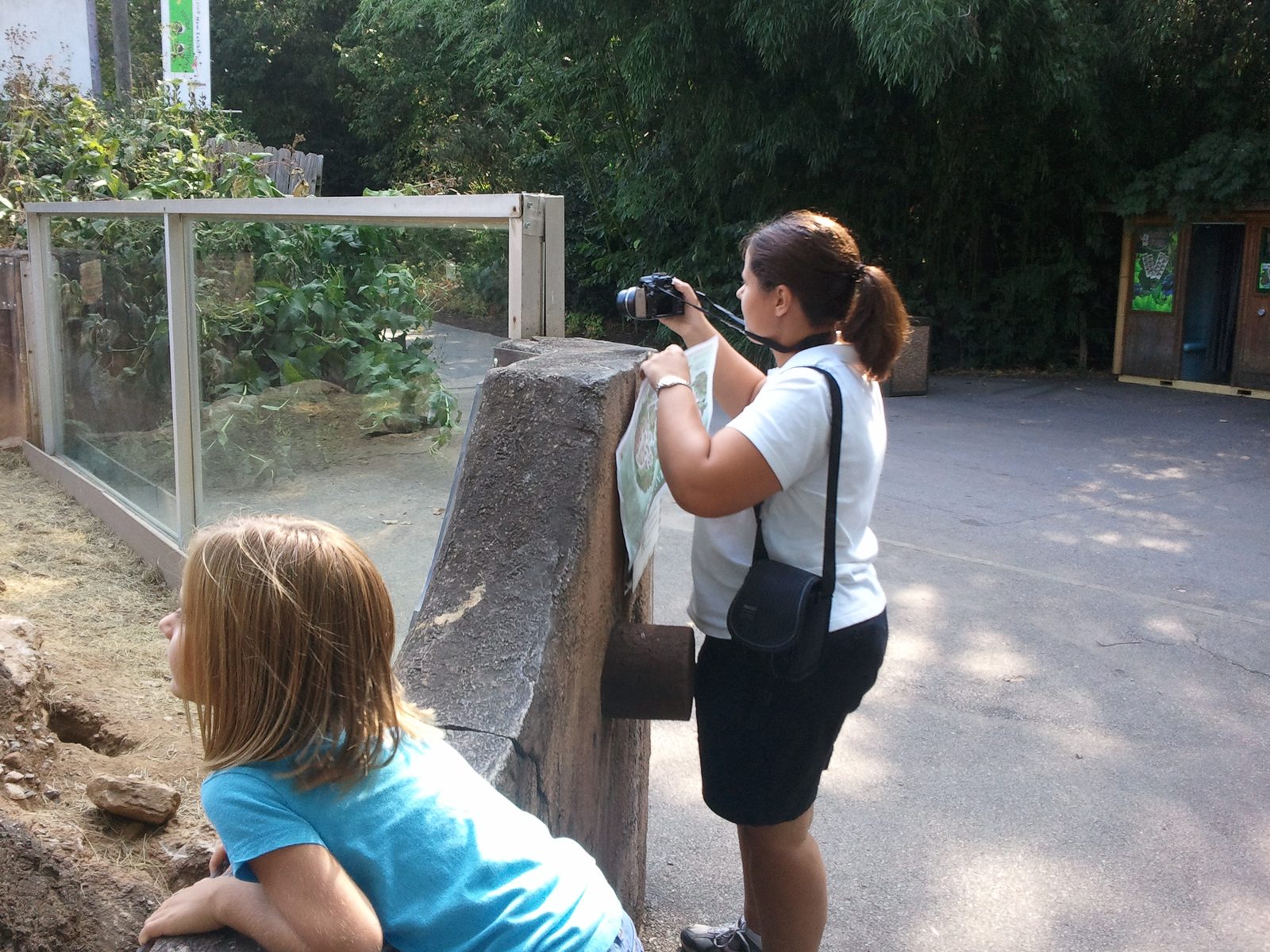 Kathy photographing the exhibit