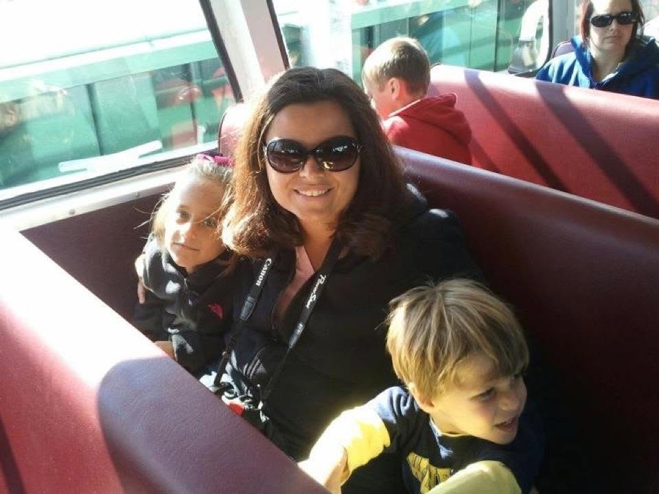 Kathy, Lisa and Thomas on the ferry to Mackinac Island