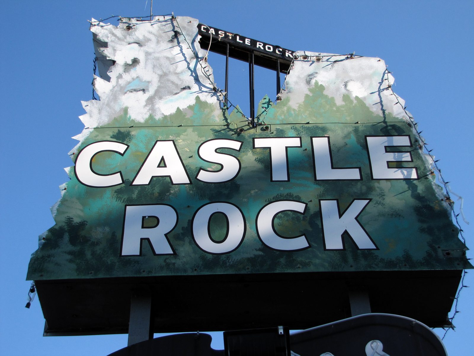 The Castle Rock sign