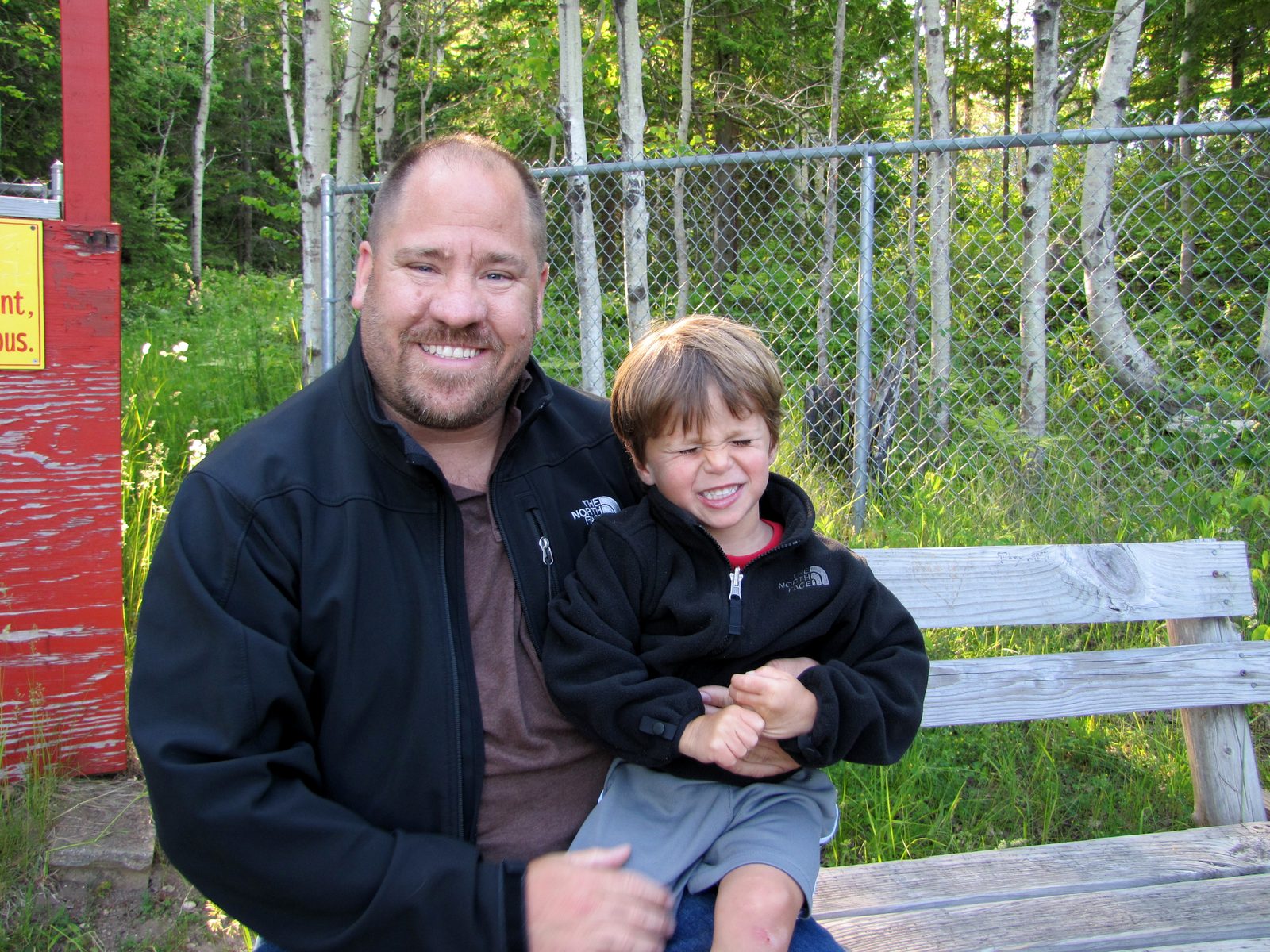 Thomas and me on the bench