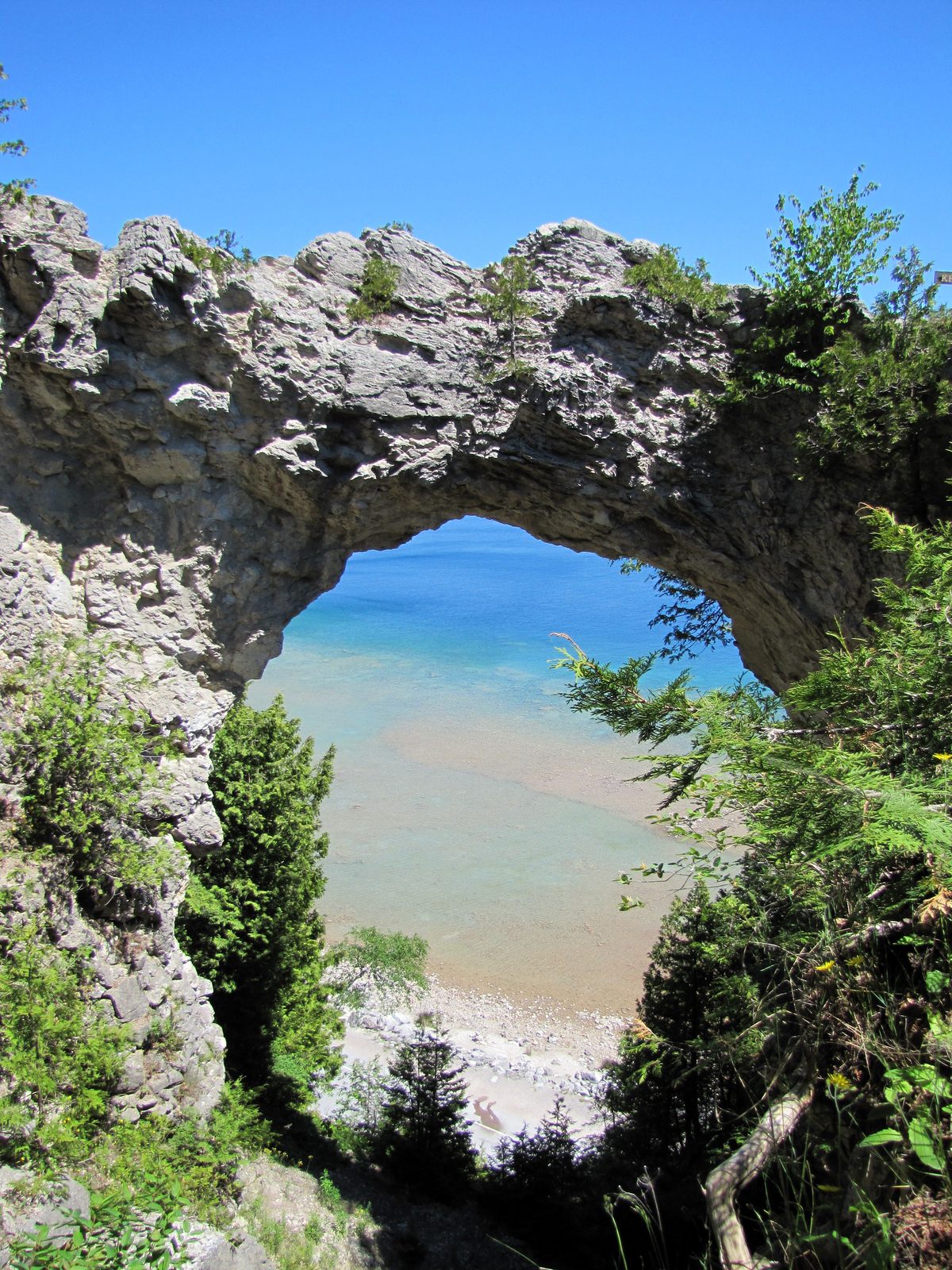 Arch Rock over the beach below