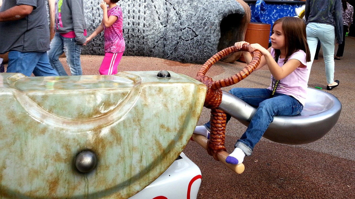 Lisa on the ride at Universal Studios