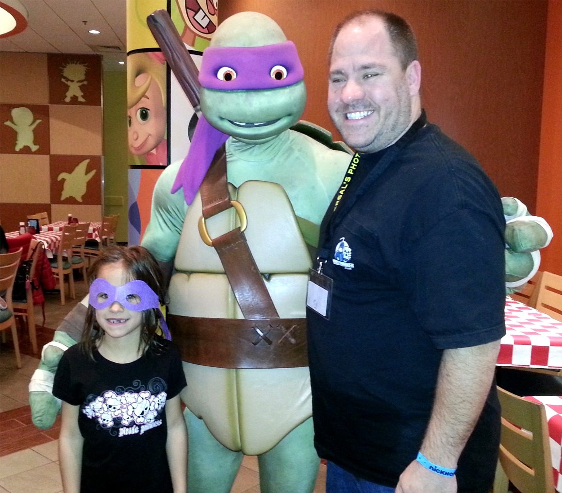 Lisa and me meet Donatello