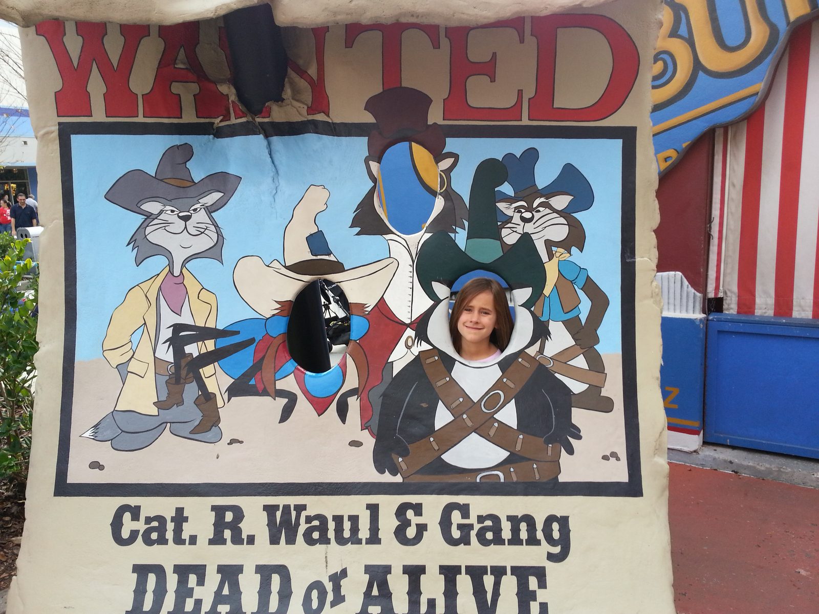 Lisa in a Wanted poster with Cat R. Waul