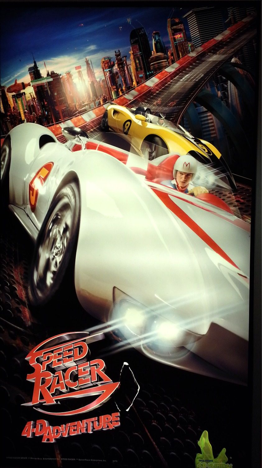 Speed Racer 4D poster at the resort theater