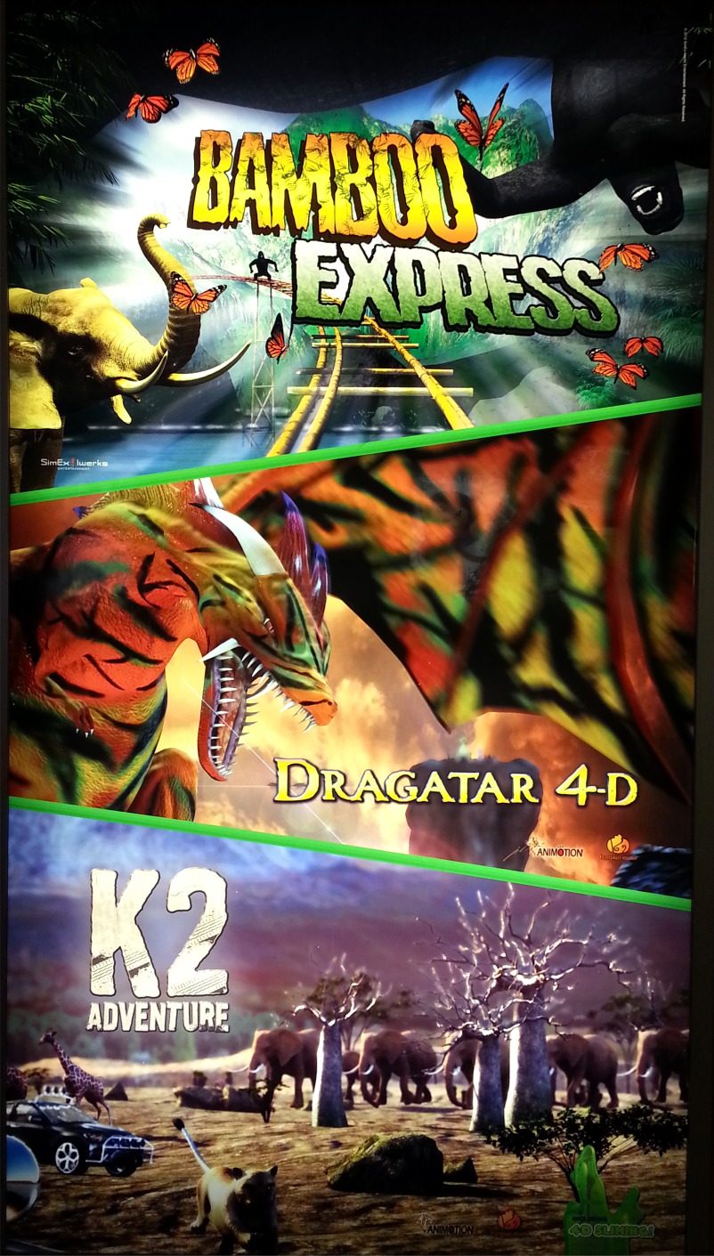 More 4D movie posters at the resort theater