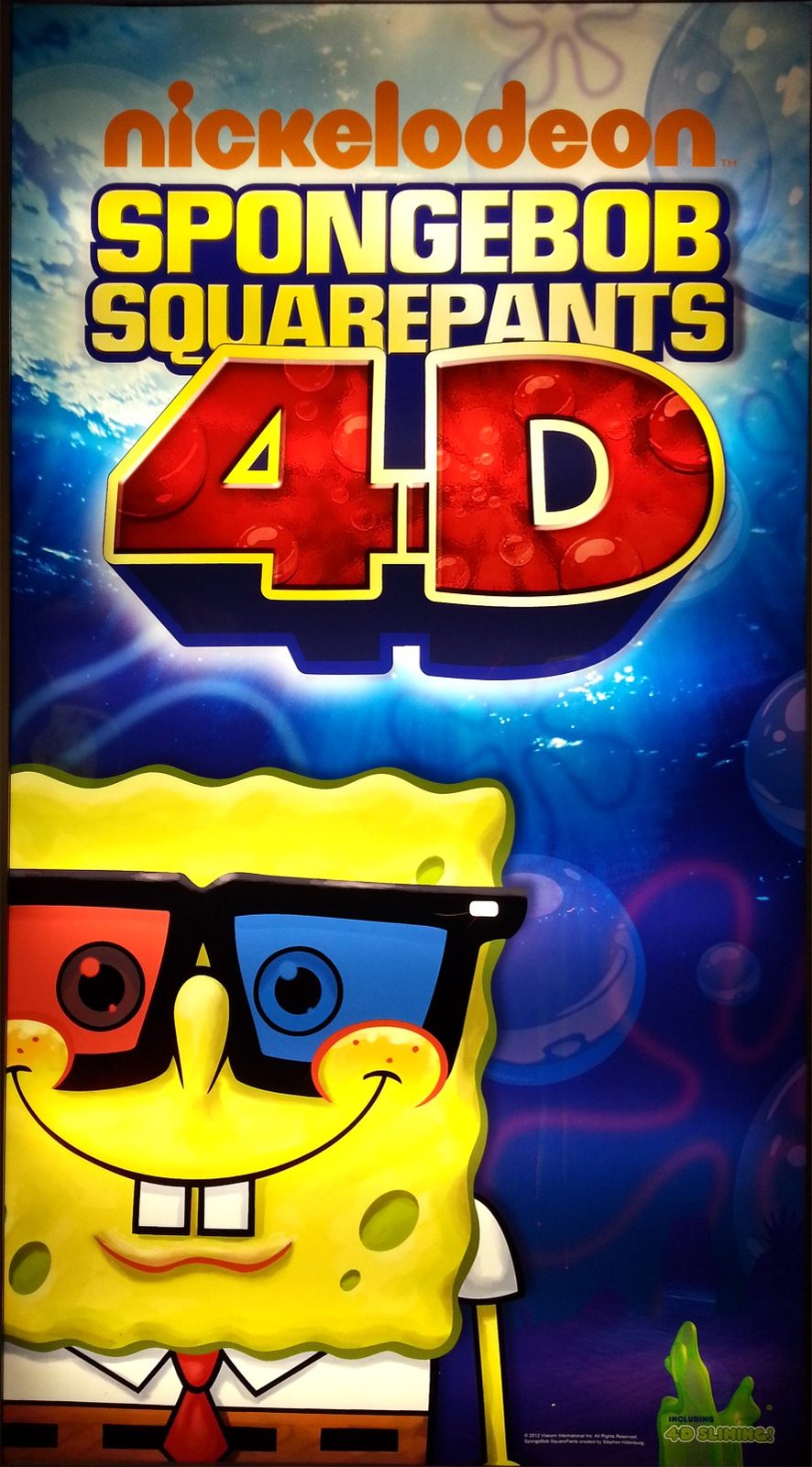 SpongeBob 4D poster at the resort theater