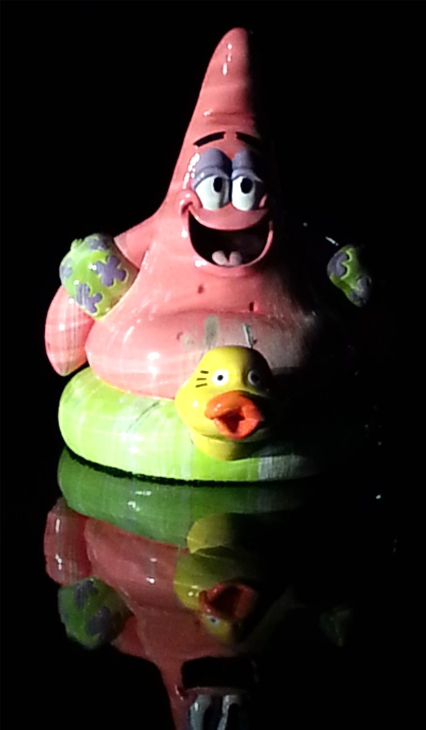 Patrick chilling in the pond at the Nick Resort