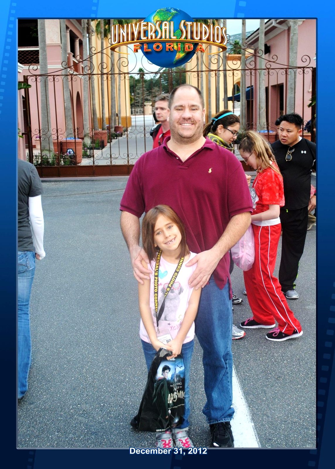 Lisa and Michael at the Universal Studios Florida gate