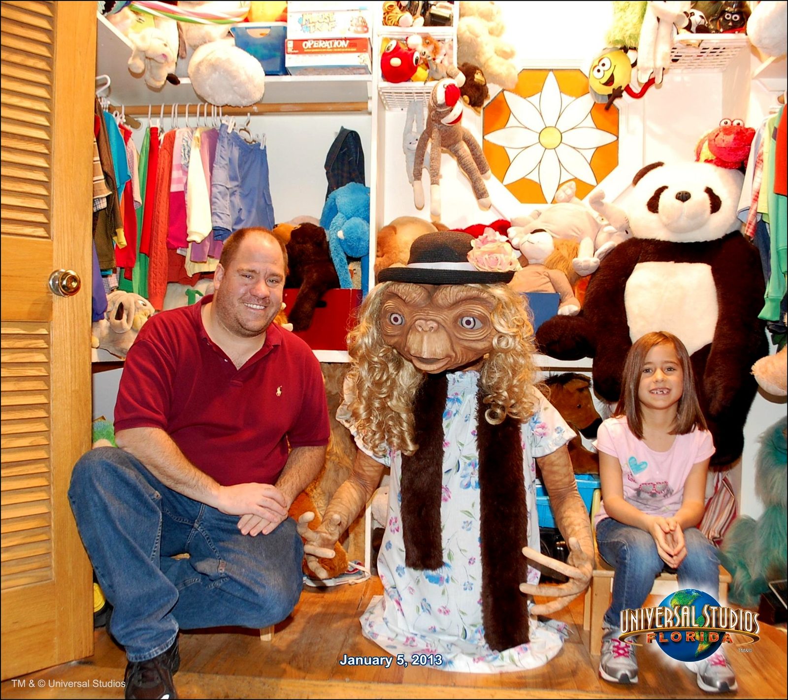 Lisa and Michael in the E.T. souvenir photo