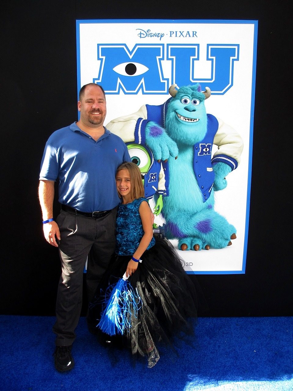 Lisa and me at the Monsters University premiere backdrop