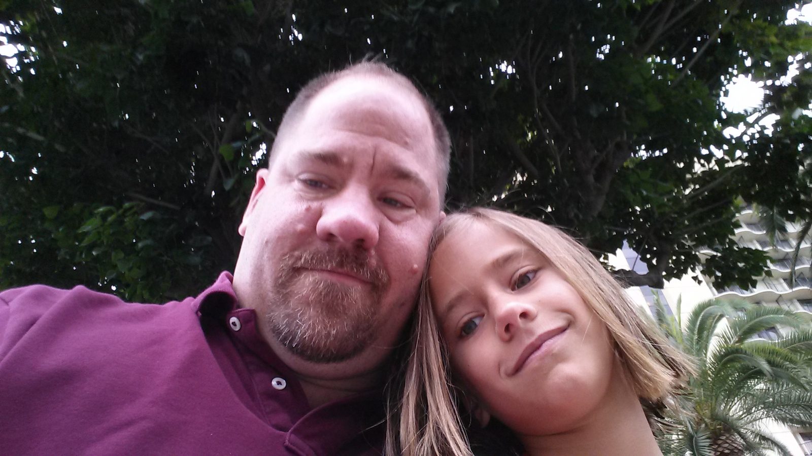 An early morning selfie with Lisa