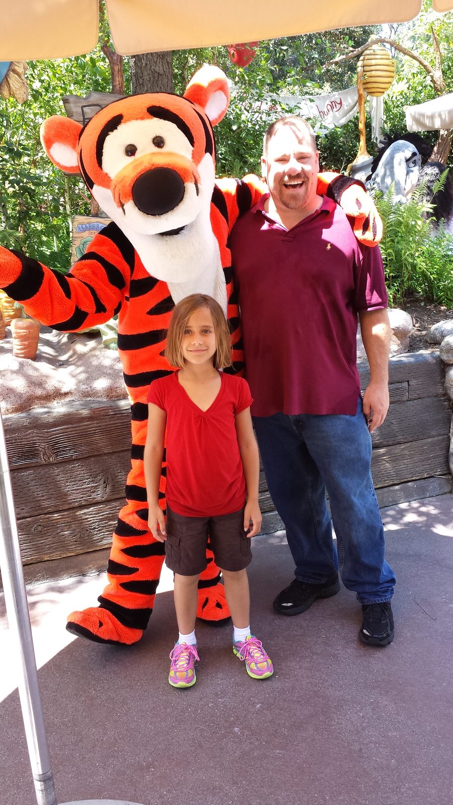 Lisa and me meet Tigger