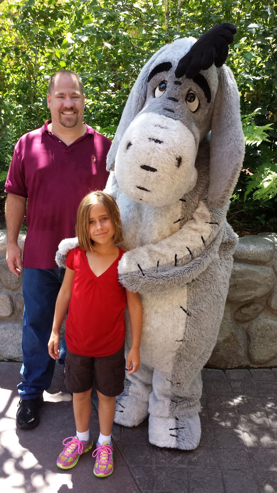 Lisa and me meet Eeyore