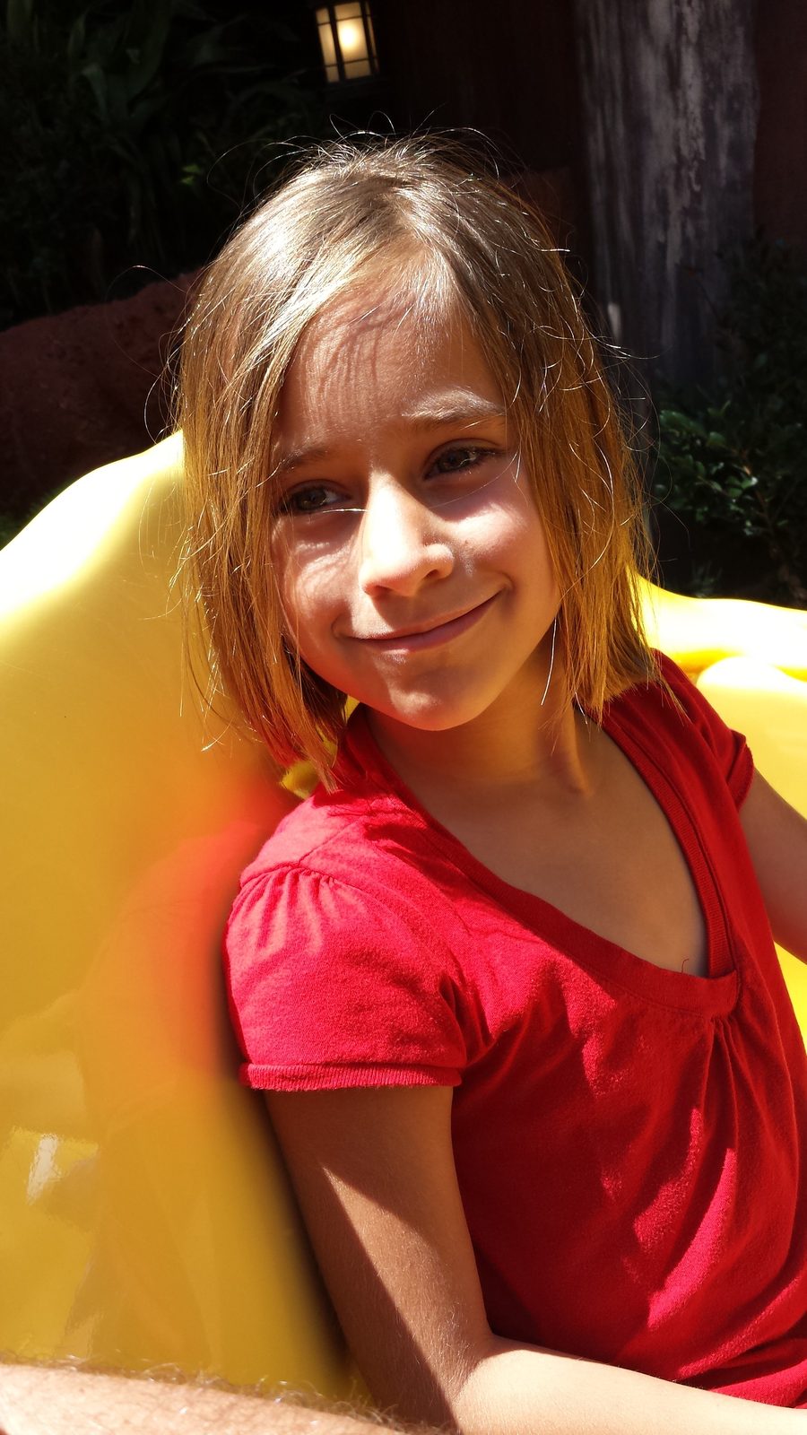 Lisa in the afternoon sun at Disneyland
