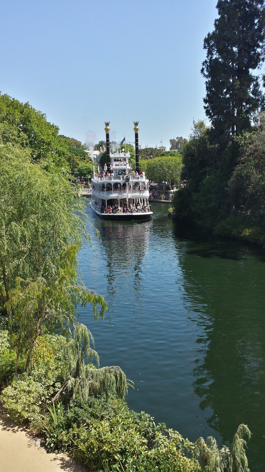 The Mark Twain riverboat on the river