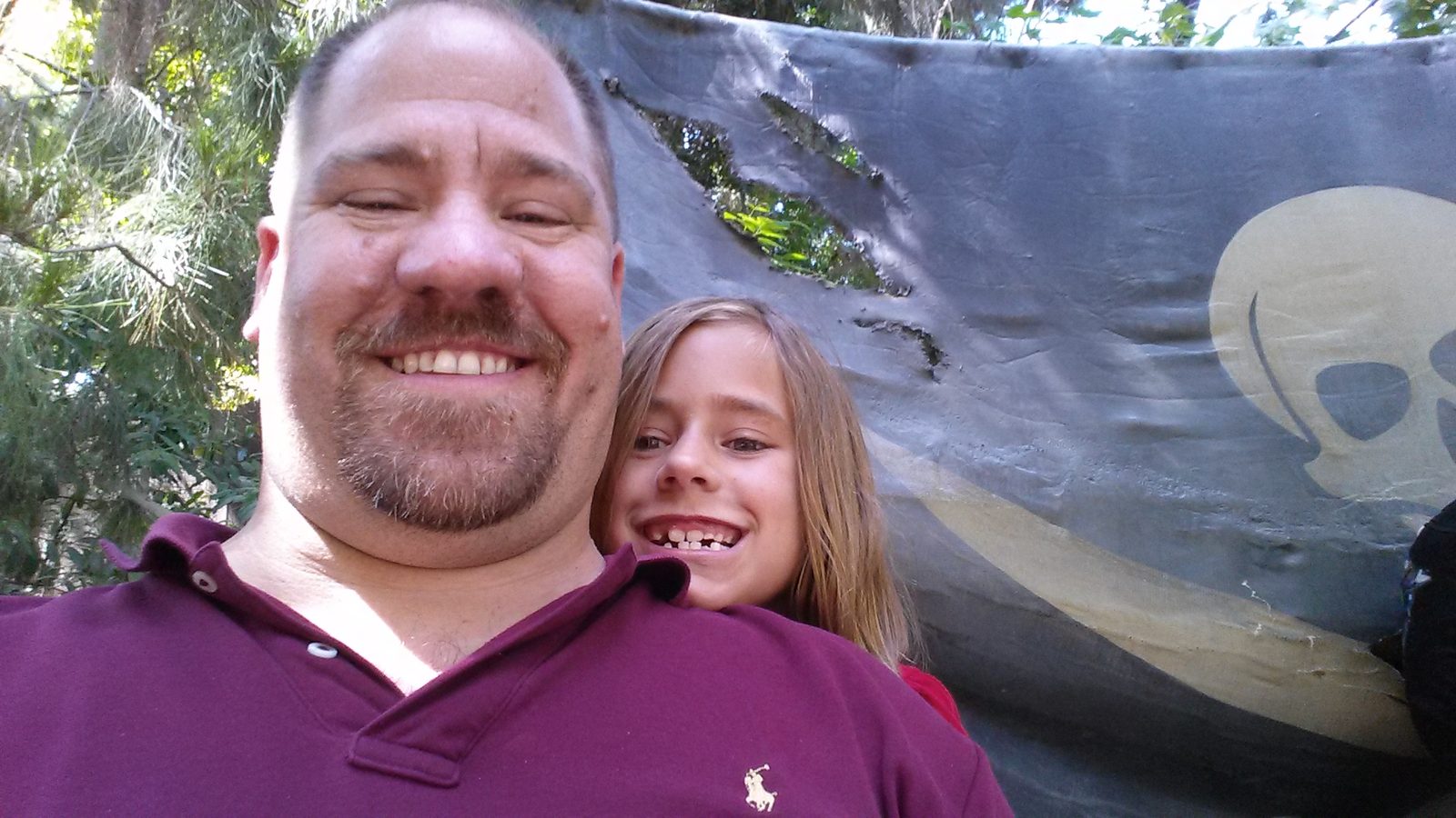 Lisa and me at the Pirate's Lair