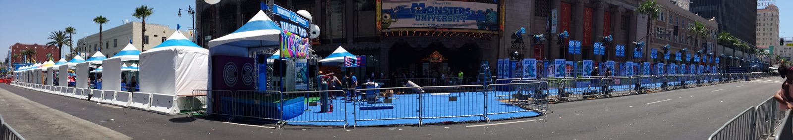 They shut down the whole block for this party!