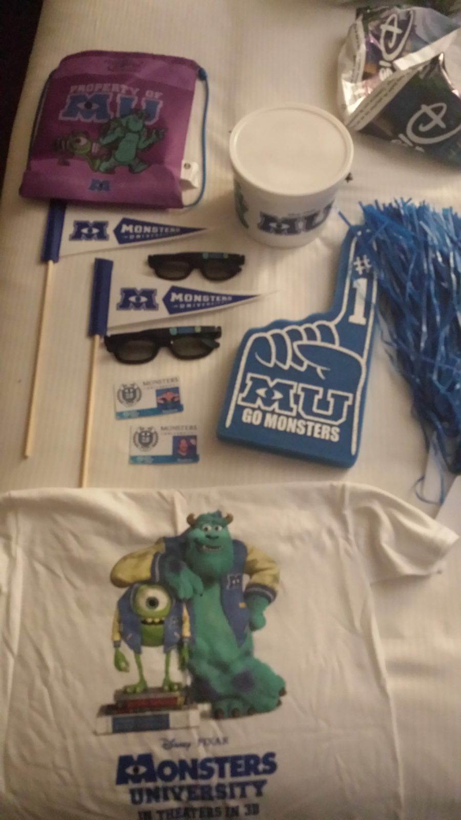Lisa's souvenirs from the world premiere