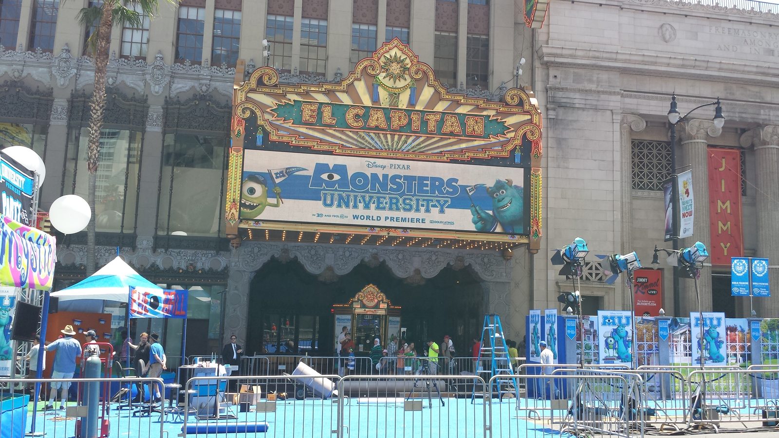 Disney Land California & Monsters University world Premier/Hollywood