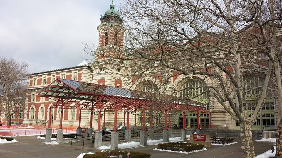 The main building on Ellis Island