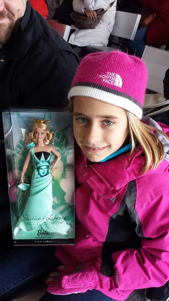 Lisa with her Statue of Liberty doll
